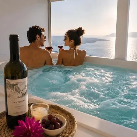 S For Santorini Unique Suites- Volcano, Sunset&caldera View! Appart hôtel